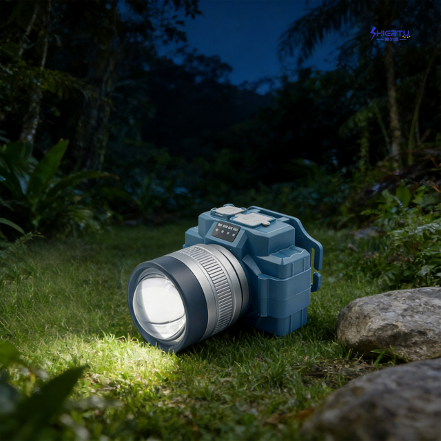 ShiErTu Telescope Zoom Strong Light Lithium Battery Headlamp-V586