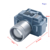 ShiErTu 32MM Telescope Zoom Strong Light Lithium Battery Headlamp-V585
