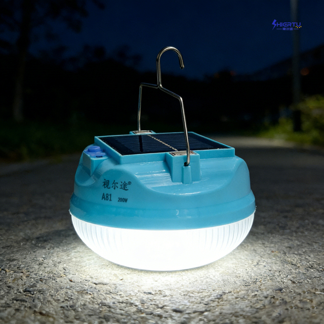 ShiErTu Solar-powered Outdoor Camping Bulb Lamp-A81