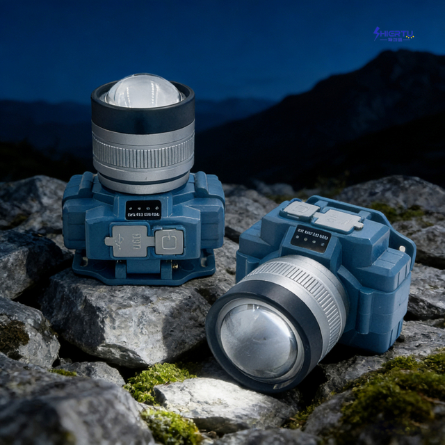 ShiErTu Telescope Zoom Strong Light Lithium Battery Headlamp-V586